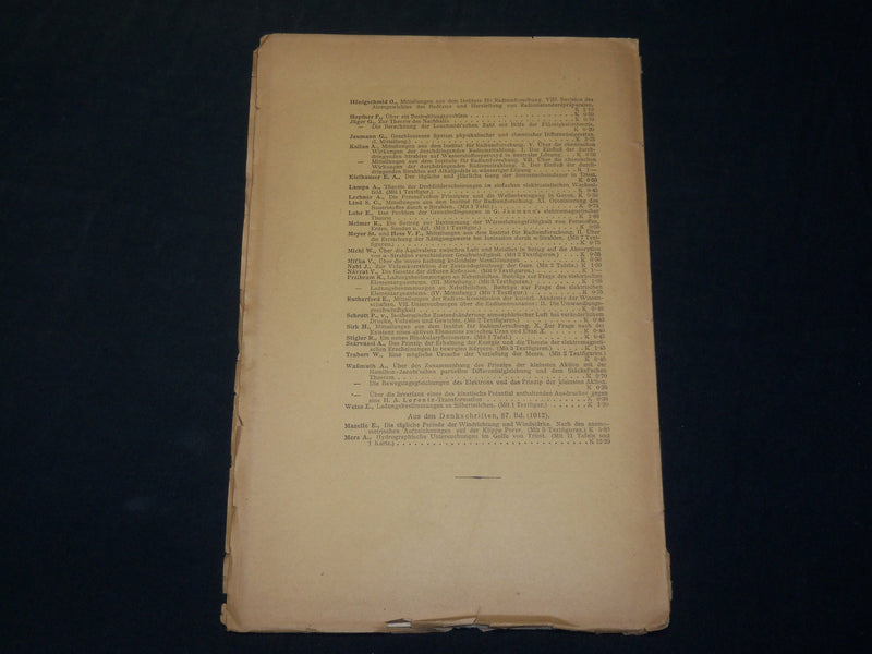 1912 FOHNUNTER SUCHUNGEN IM BALLON GERMAN BOOK BY DR. H. V. FICKER - J 5903