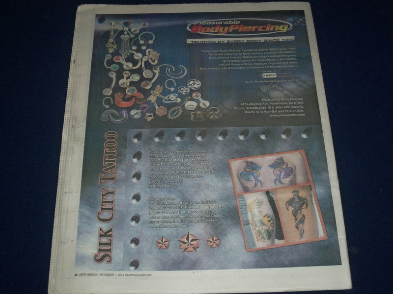 2004 DECEMBER 1-8 AQUARIAN WEEKLY NEWSPAPER - SHADOWS FALL COVER - J 1099