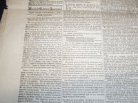 1854 DECEMBER UNITED STATES JOURNAL NEWSPAPER - JOSIAH WINSLOW - NP 3878L