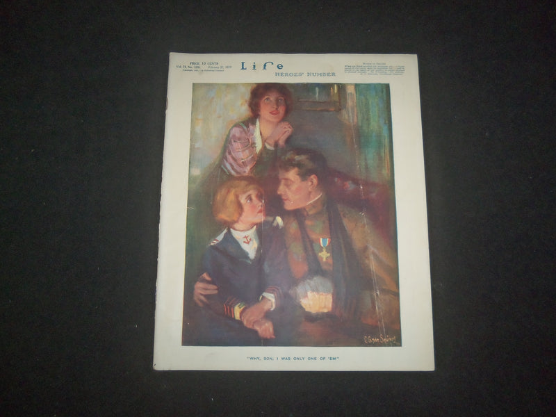 1919 FEBRUARY 27 LIFE MAGAZINE - HEROES' NUMBER - 