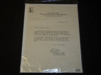 1945 M. I. T. ARMY SERVICE FORCES TYPED LETTER SIGNED BY HOWARD HUNTER - J 5468