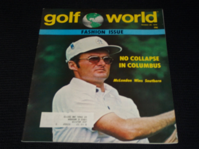 1976 OCTOBER 29 GOLF WORLD MAGAZINE - MAC MCLENDON FRONT COVER - E 6801