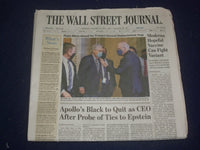 2021 JANUARY 26 THE WALL STREET JOURNAL - MOVE AHEAD FOR TRUMP'S 2ND IMPEACHMENT