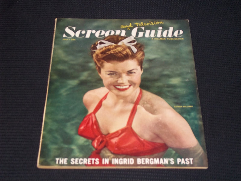 1948 JULY SCREEN GUIDE MAGAZINE - ESTHER WILLIAMS FRONT COVER - E 15384