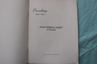 1954-1956 WISCONSIN HISTORICAL SOCIETY PROCEEDINGS- LOT OF 2 -SOFTCOVER - K 3265