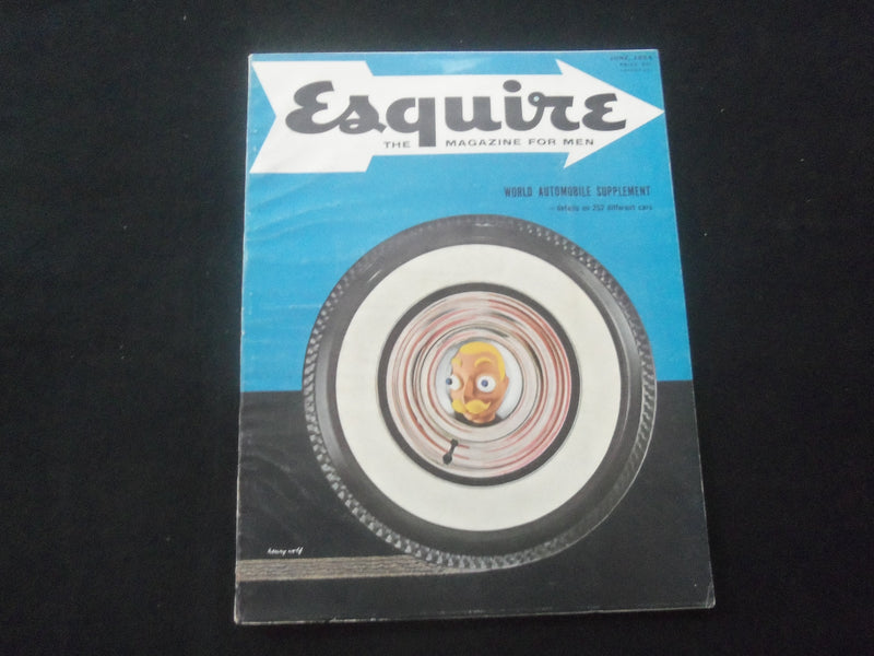 1954 JUNE ESQUIRE MAGAZINE - GREAT COVER, PHOTOS AND ADS - F 851