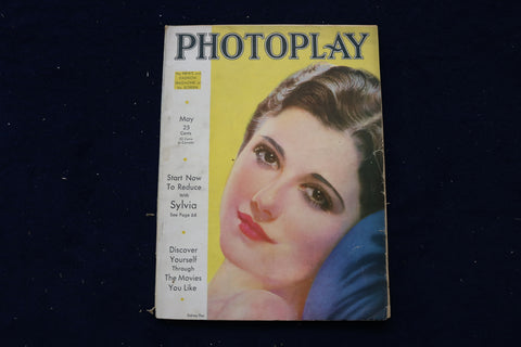 1932 MAY PHOTOPLAY MAGAZINE - SIDNEY FOX COVER - E 17869