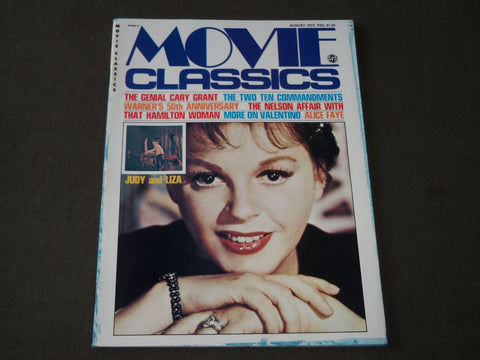 1973 AUGUST MOVIE CLASSICS MAGAZINE - JUDY GARLAND COVER - CW 933