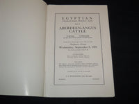 1951 EGYPTIAN ANGUS CATTLE SALE CATALOG - DUQUOIN, ILLINOIS - J 9084