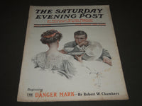 1909 JULY 17 THE SATURDAY EVENING POST MAGAZINE - HARRISON FISHER COVER - SP 947