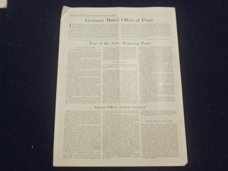 1916 DECEMBER 20 CHRISTIAN HERALD MAGAZINE - FOR UNTO US A SON IS GIVEN- ST 6586
