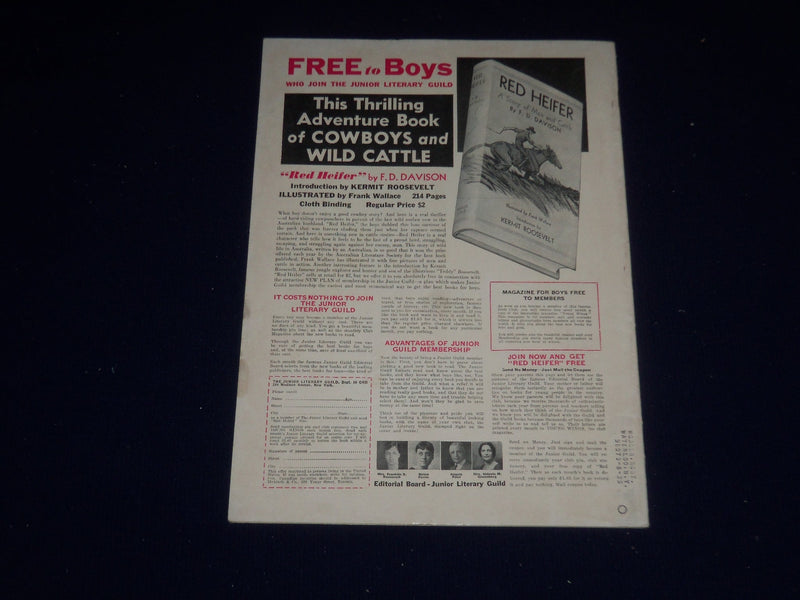 1935 OCTOBER OPEN ROAD FOR BOYS MAGAZINE - ON THE LLANOS ROAD - SP 5400