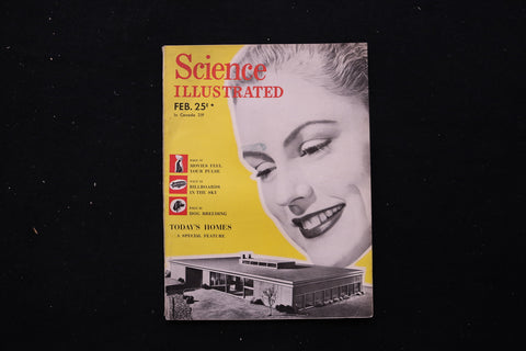 1947 FEB SCIENCE ILLUSTRATED MAGAZINE - TODAY'S HOMES COVER - SP 4201L