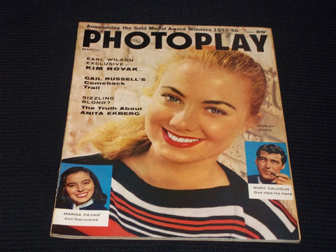 1956 MARCH PHOTOPLAY MAGAZINE - SHIRLEY JONES FRONT COVER - E 16707