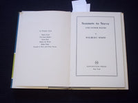 1957 SONNETS TO STEVE AND OTHER POEMS HARDCOVER BOOK SIGNED BY SNOW - KD 7556