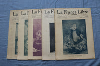 1898 LA FRANCE LIBRE ILLUSTREE MAGAZINE - FRENCH - LOT OF 5 - O 3854