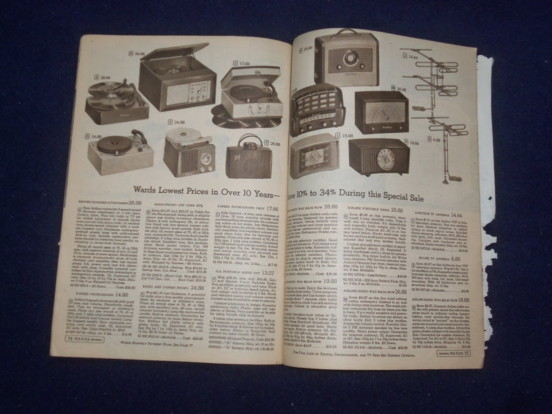 1954 MONTGOMERY WARD JUNE-JULY SALE BOOK CATALOG-SOFTCOVER -KANSAS CITY - J 9318