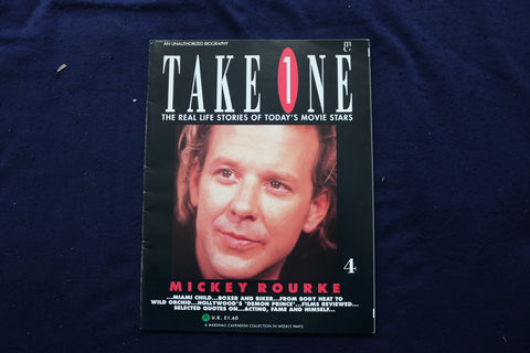1990 OCTOBER TAKE ONE MAGAZINE - MICKEY ROURKE COVER - E 18792