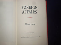 1984 FOREIGN AFFAIRS HARDCOVER BOOK BY ALISON LURIE -SIGNED 1ST EDITION- KD 8971