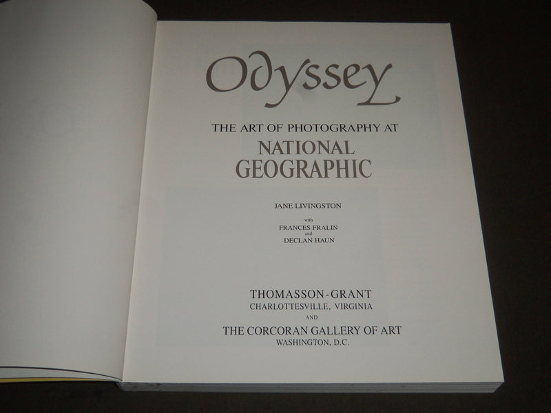 1988 ODYSSEY NATIONAL GEOGRAPHIC PHOTOGRAPHY SOFTCOVER BOOK - I 778
