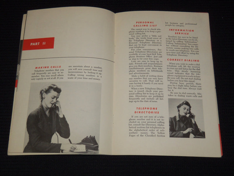 1950'S ASSORTED TELEPHONE EPHEMERA LOT OF 7 - MAGIC OF COMMUNICATION - J 8149