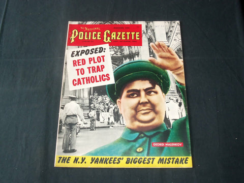 1954 AUGUST THE NATIONAL POLICE GAZETTE MAGAZINE - GEORGI MALENKOV - B 5661