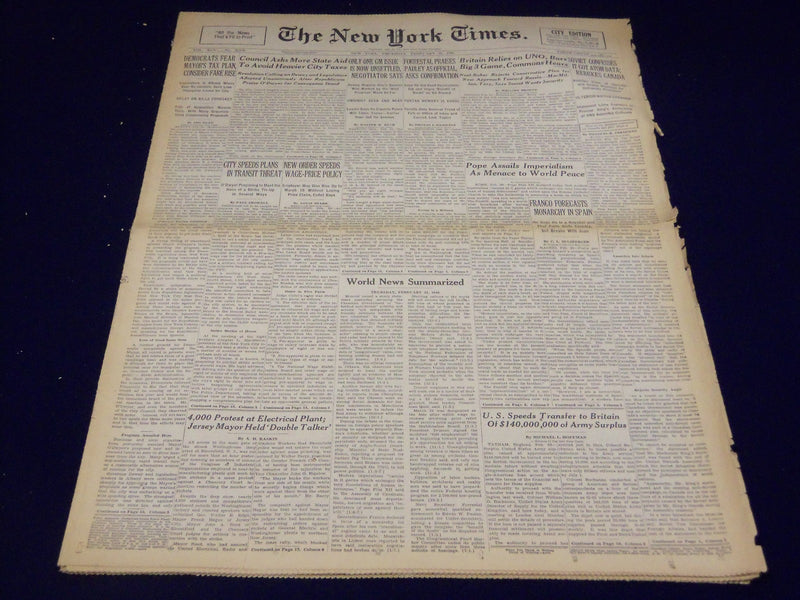 1946 FEBRUARY 21 NEW YORK TIMES - SOVIET CONFESSES IT GOT ATOM DATA - NT 2713