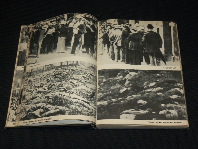 1933 THE FIRST WORLD WAR PHOTOGRAPHIC HISTORY HARDCOVER BOOK - R 708S