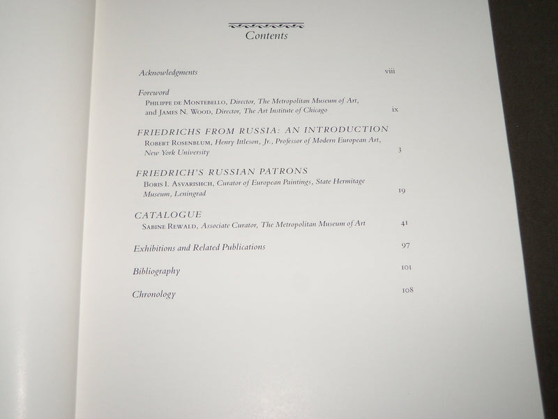 1990 THE ROMANTIC VISION OF CASPAR DAVID FRIEDRICH SOFTCOVER CATALOG - KD 5079