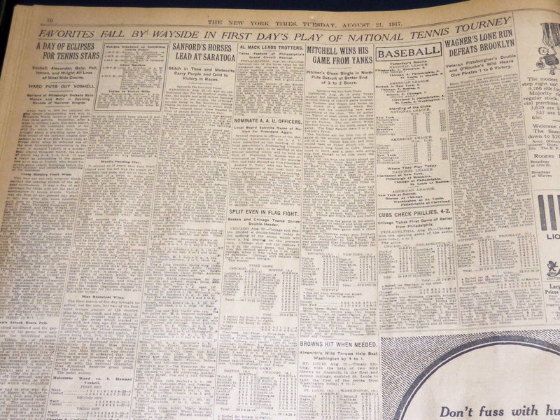 1917 AUGUST 21 NEW YORK TIMES - JUDGE HYLAN IN RACE FOR MAYOR - NT 8525