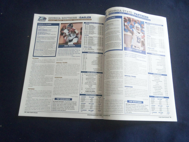 2019 LINDY'S SPORTS MAGAZINE - SOUTHEASTERN COLLEGE FOOTBALL PREVIEW - SP 1220G
