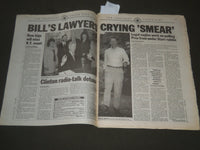 1998 SEPT 13 NEW YORK DAILY NEWS BILL FIGHTS BACK - BLASTS STARR REPORT- NP 2604