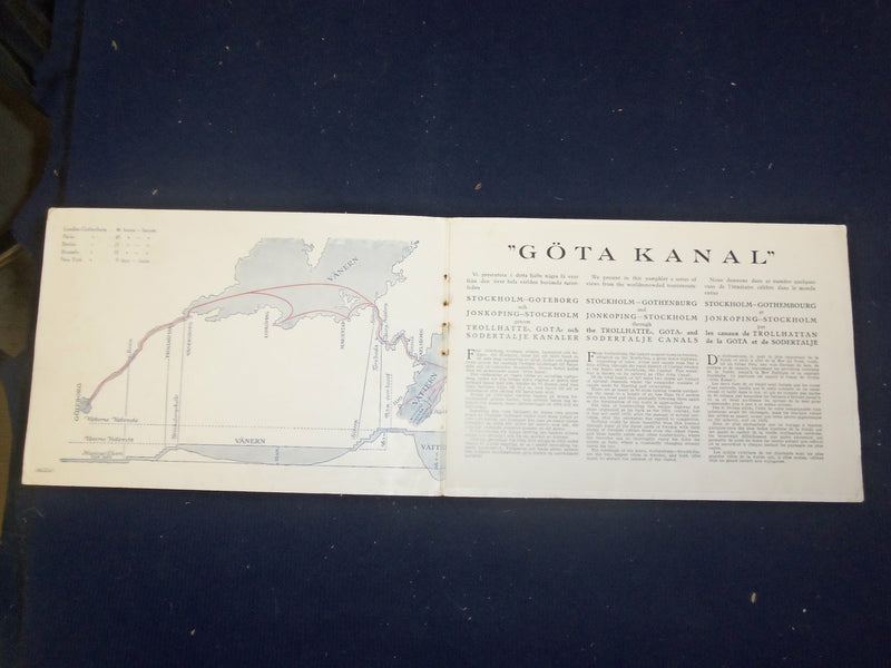 1924 GOTA KANAL SWEDEN PHOTOBOOK - J 4730