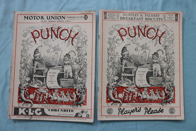 1941 PUNCH MAGAZINE - LOT OF 25 - O 3972