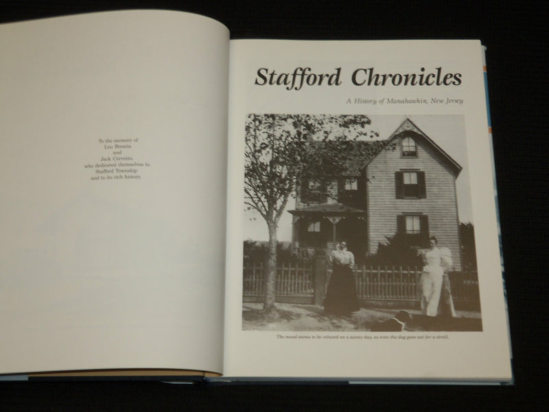 2001 STAFFORD CHRONICLES A HISTORY OF MANAHAWKIN NJ HARDCOVER BOOK - R 725H