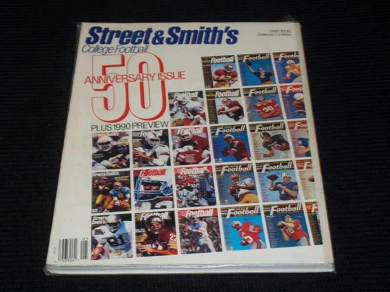 1990 STREET & SMITH'S COLLEGE FOOTBALL YEARBOOK MAGAZINE - 50TH ISSUE - E 3170