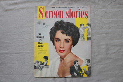 1951 FEBRUARY SCREEN STORIES MAGAZINE - ELIZABETH TAYLOR COVER - E 19898