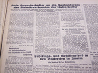 1935-1938 SOLIDARITAT SOLIDARITY NEWSPAPER LOT OF 23 ISSUES - GERMAN - UP 83