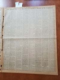 1921 NOV 22 NEW YORK TIMES NEWSPAPER-FRANCE NOT TO DEFEND LIBERTY ALONE -NT 8006