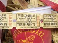 FANTASY ISLAND CASINO ARCADE TICKETS + TOKENS - LONG BEACH ISLAND NJ - LBI - #16