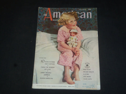 1937 DECEMBER THE AMERICAN MAGAZINE - GREAT COVER, STORIES & ADS - SP 6618