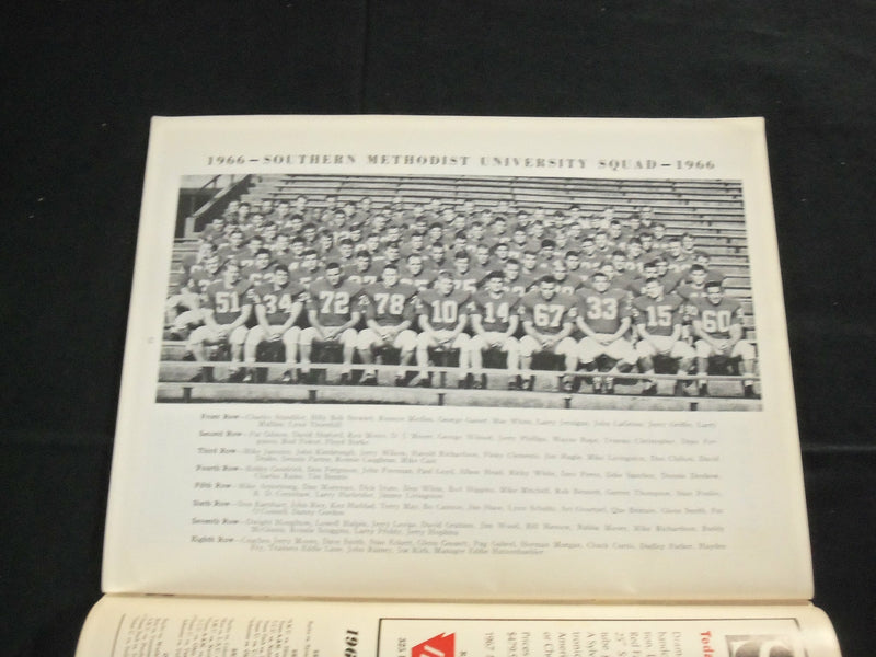 1966 SEPTEMBER 17 ILLINOIS VS. S.M.U. FOOTBALL PROGRAM - J 3738