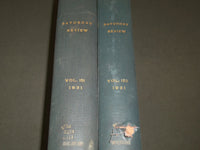 1931 SATURDAY REVIEW 2 BOUND VOLUMES - COMPLETE YR- PUBLISHED IN LONDON - R 1109