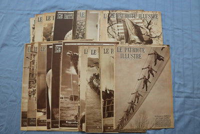 1945-1947 LE PATRIOTE ILLUSTRE MAGAZINE - FRENCH - LOT OF 24 - O 3850