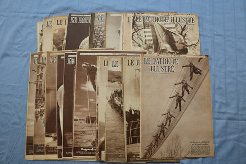 1945-1947 LE PATRIOTE ILLUSTRE MAGAZINE - FRENCH - LOT OF 24 - O 3850
