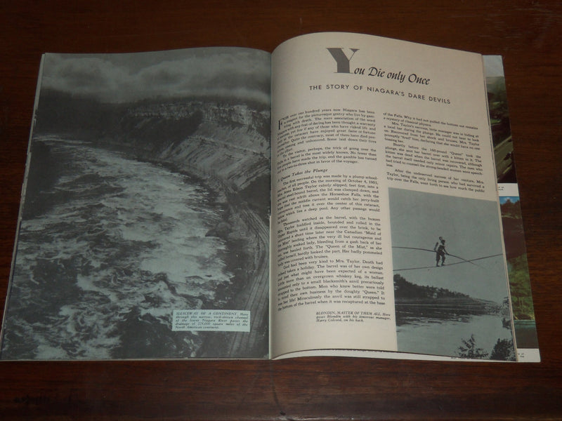 1954 THE NIAGARA STORY PICTORIAL GUIDE BY RAYMOND F. YATES - NICE PHOTOS- K 1260