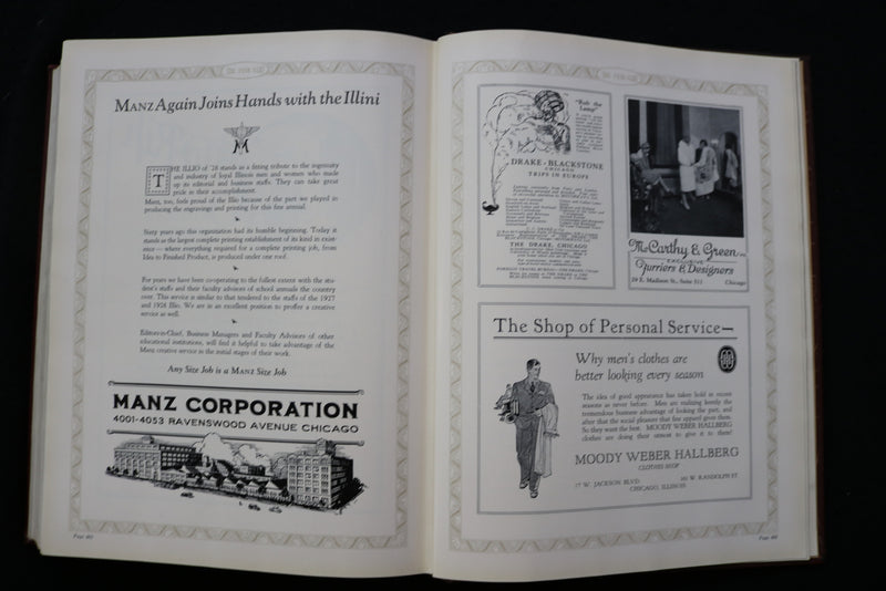 1928 THE ILLIO UNIVERSITY OF ILLINOIS YEARBOOK - URBANA-CHAMPAIGN, IL - YB 3533
