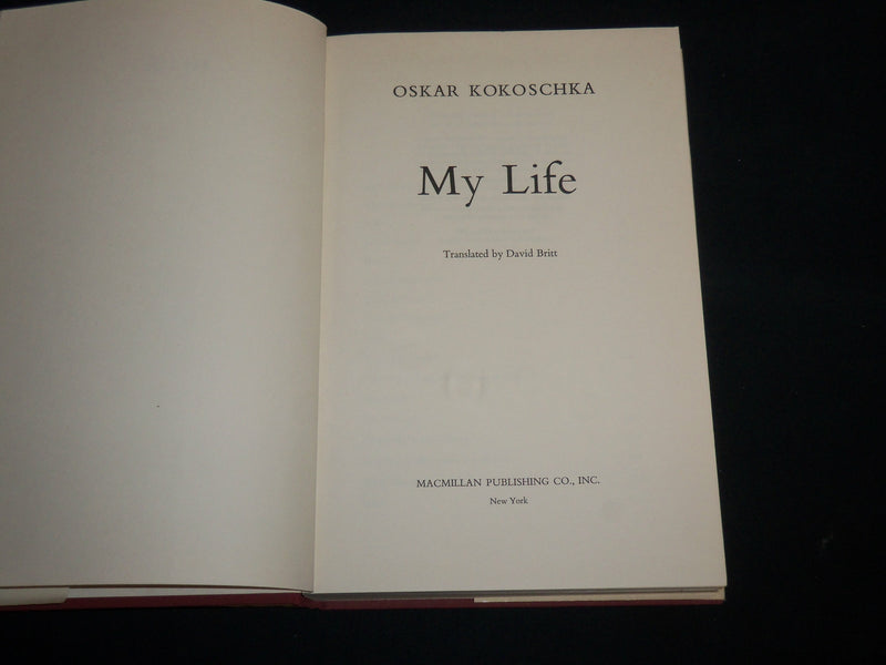 1974 MY LIFE - OSKAR KOKOSCHKA HARDCOVER BOOK BY DAVID BRITT - KD 7258