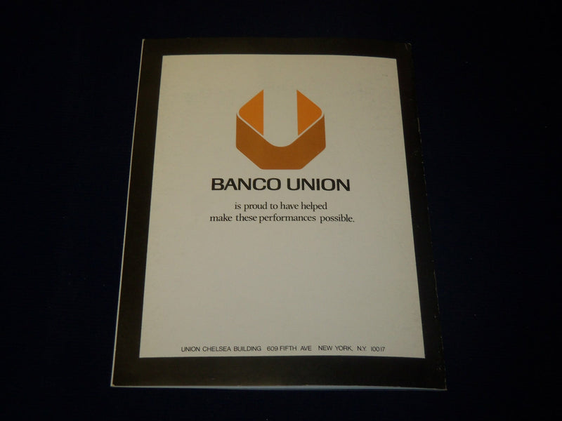 1979 THE INTERNATIONAL BALLET OF CARACAS PROGRAM - ZHANDRA RODRIGUEZ - J 5065