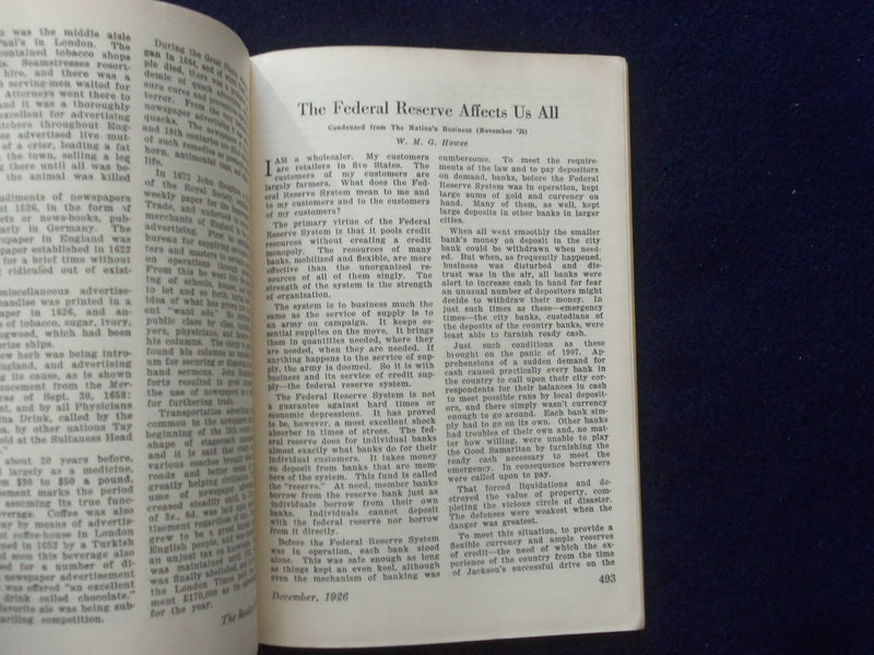 1926 DECEMBER THE READER'S DIGEST SOFTCOVER BOOK - NUMBER 56 - J 8433
